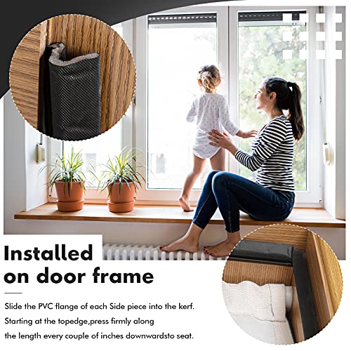 Door Weather Stripping Soundproof Door Seal Strip V-Shaped 