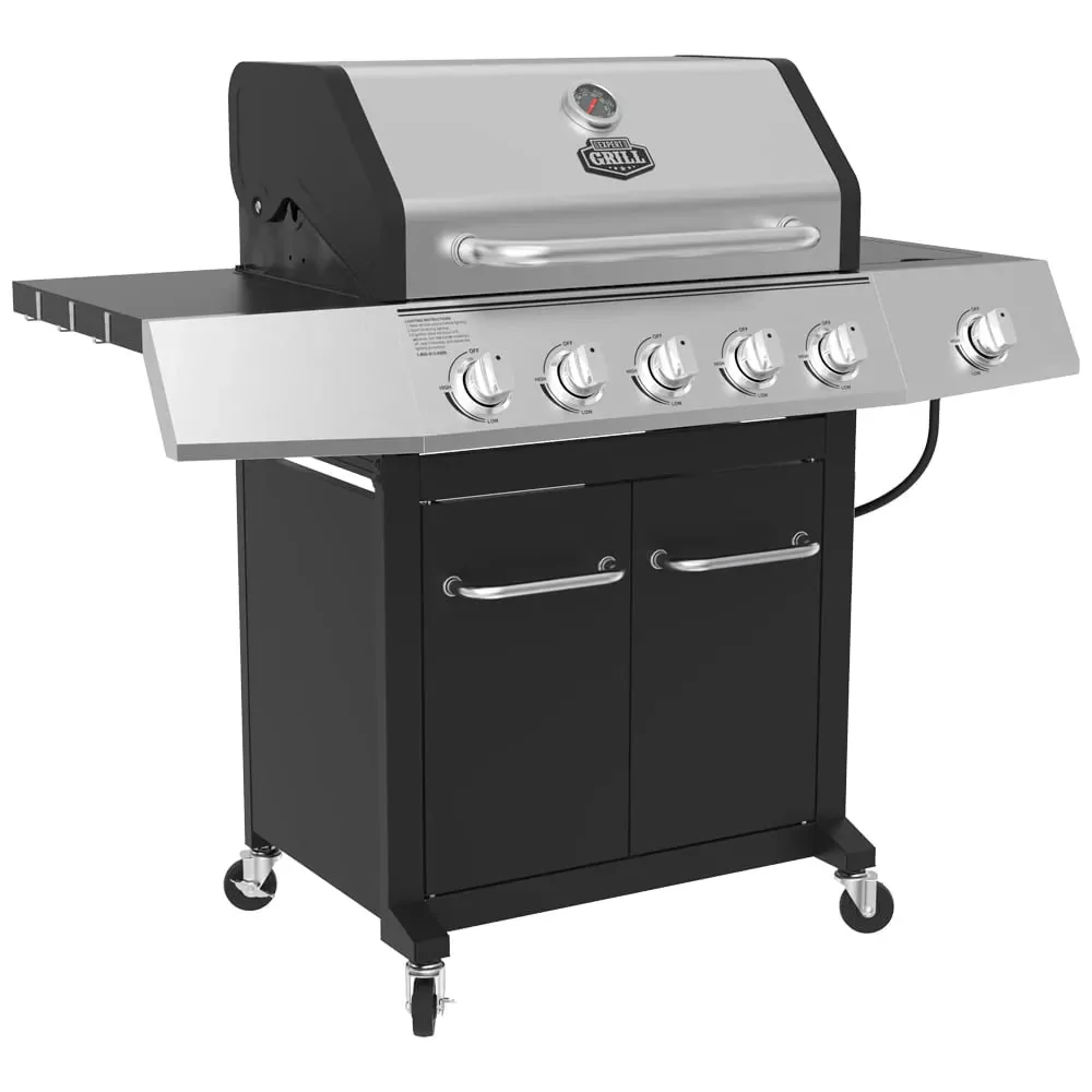 Expert Grill 5-Burner Propane Gas Grill with Side Burner - Levo Sportswear