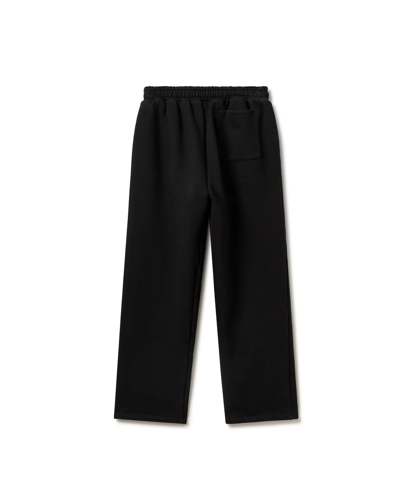 600 GSM 'Jet Black' Straight-leg Pants - Levo Sportswear