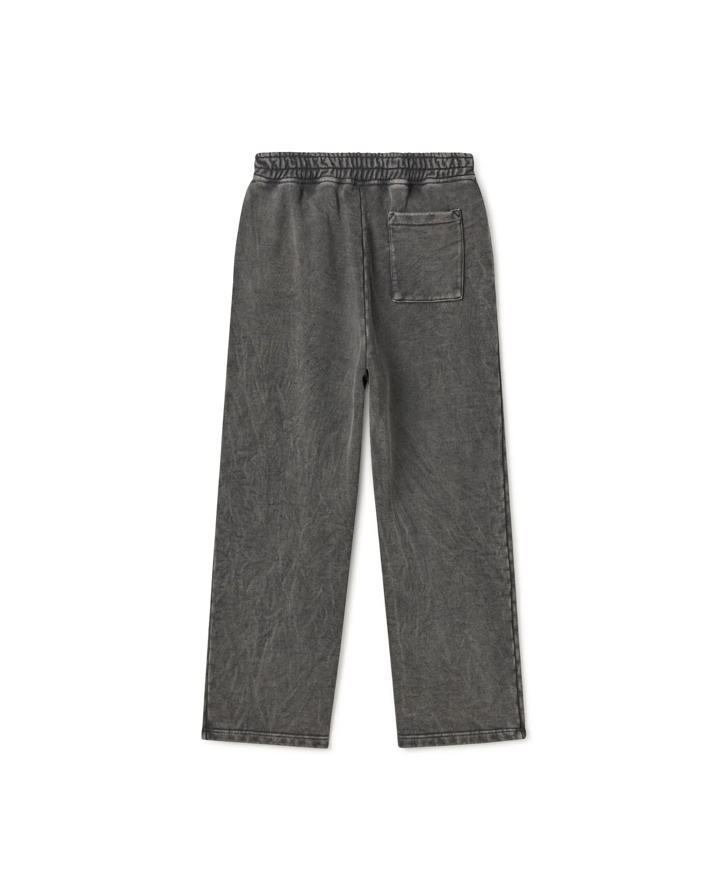 600 GSM 'Vintage Black' Straight-leg Pants - Levo Sportswear