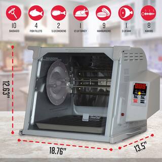 Digital Platinum Showtime Countertop Rotisserie Oven ST5000PLAT - Levo Sportswear