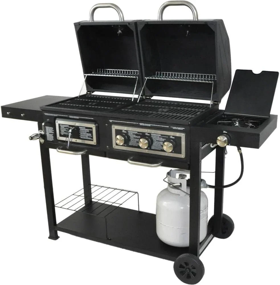 Dual Fuel Combination Charcoal/Gas Grill - Levo Sportswear