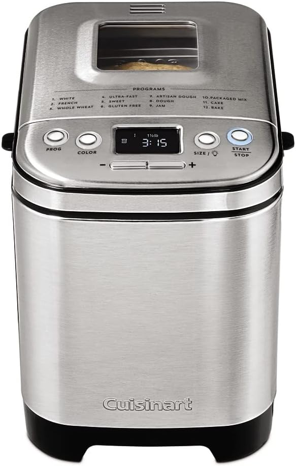 Cuisinart Bread Maker Machine, Compact and Automatic, Up to 2lb Loaves - Levo Sportswear