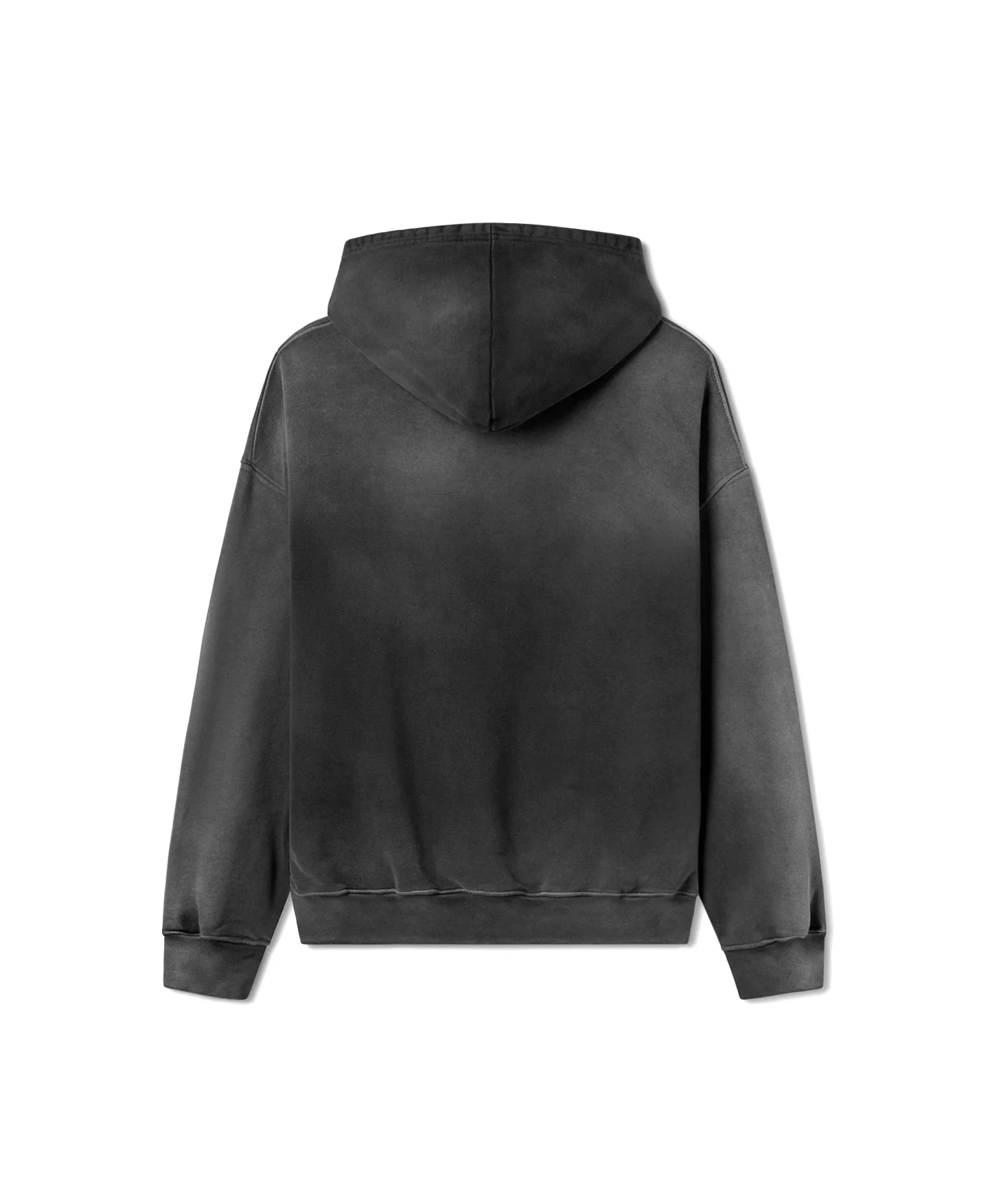 600 GSM 'Faded Black' Hoodie - Levo Sportswear