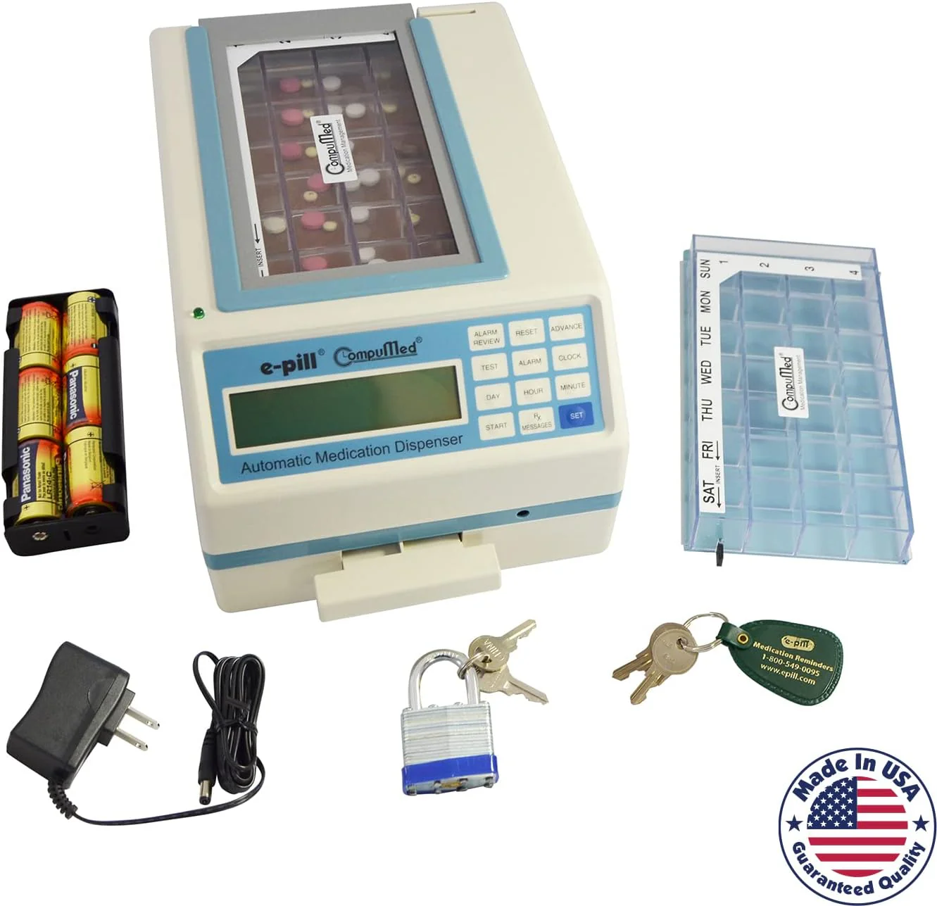 CompuMed - Tamper Resistant Automatic Pill Dispenser - AC Powered - Levo Sportswear