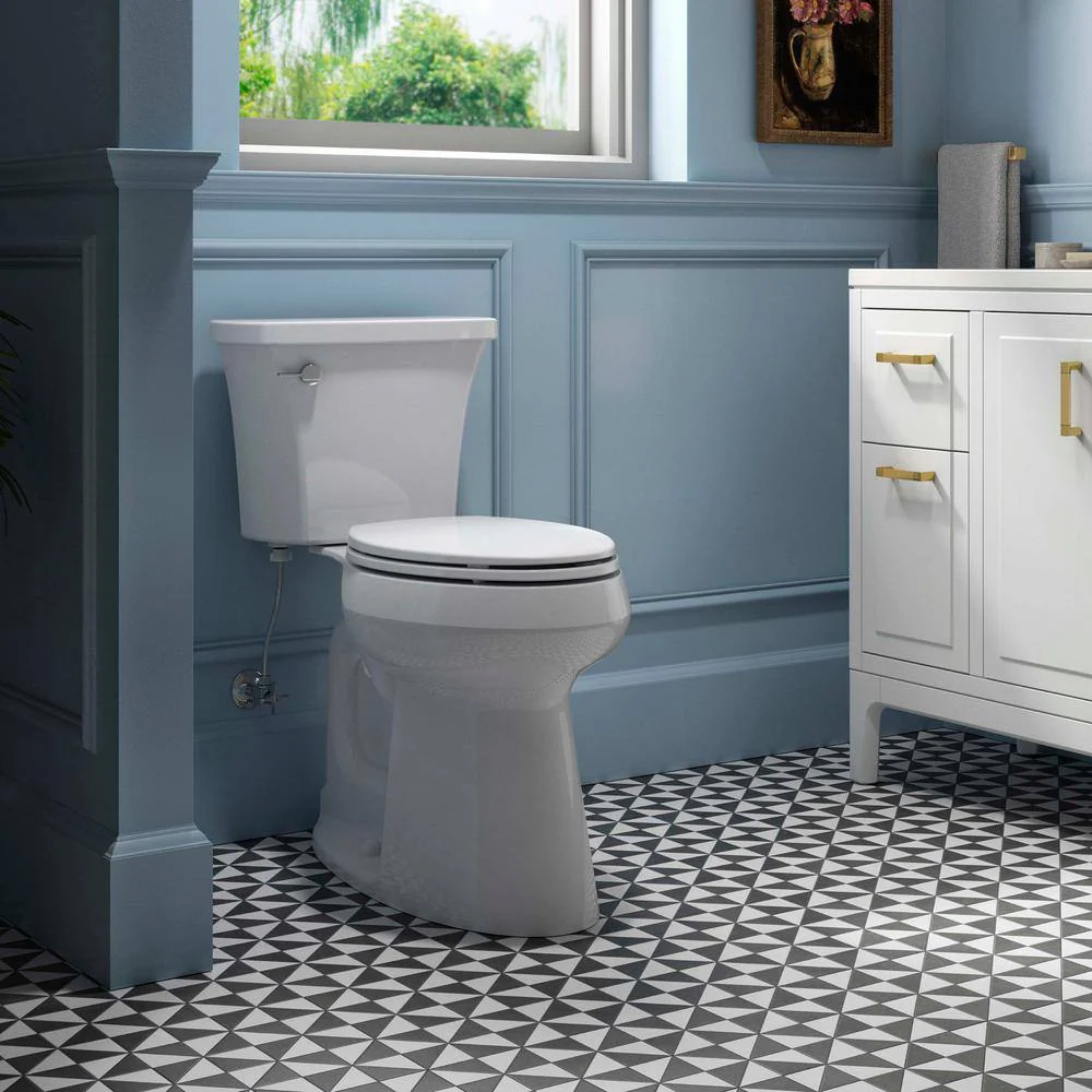 Extra Tall Highline Arc Complete Solution 2-piece 1.28 GPF Single Flush Elongated Toilet in White (Seat Included) 78305-0 - Levo Sportswear
