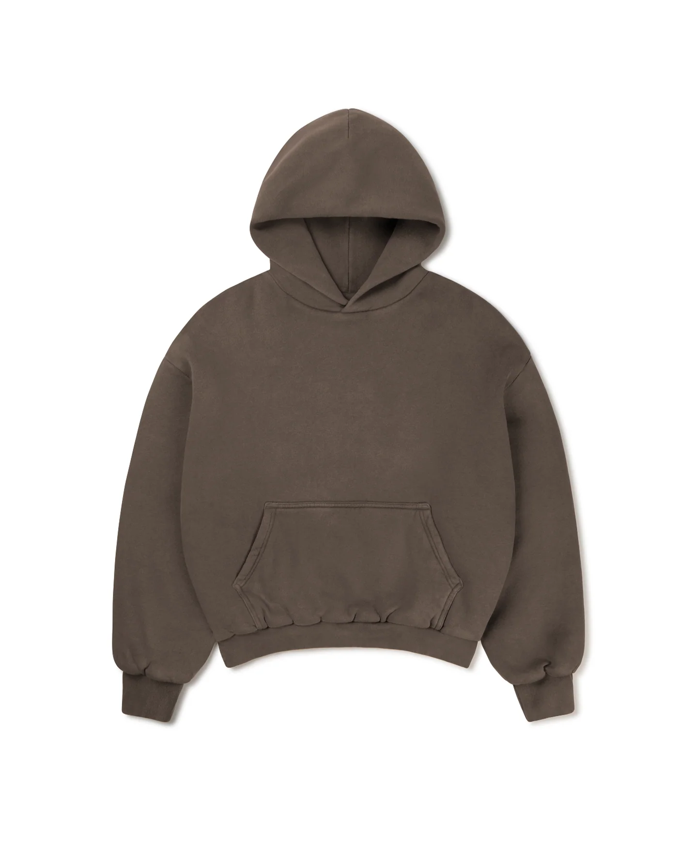 1000 GSM 'Mocha Brown' Double Hoodie - Levo Sportswear