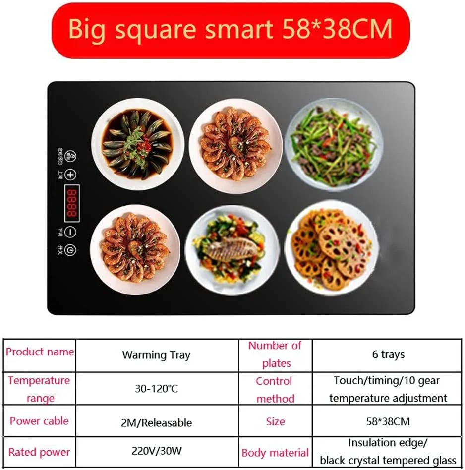 Electric heating tray 22.8x15 buffet server food heating tray electric heating tray - Levo Sportswear