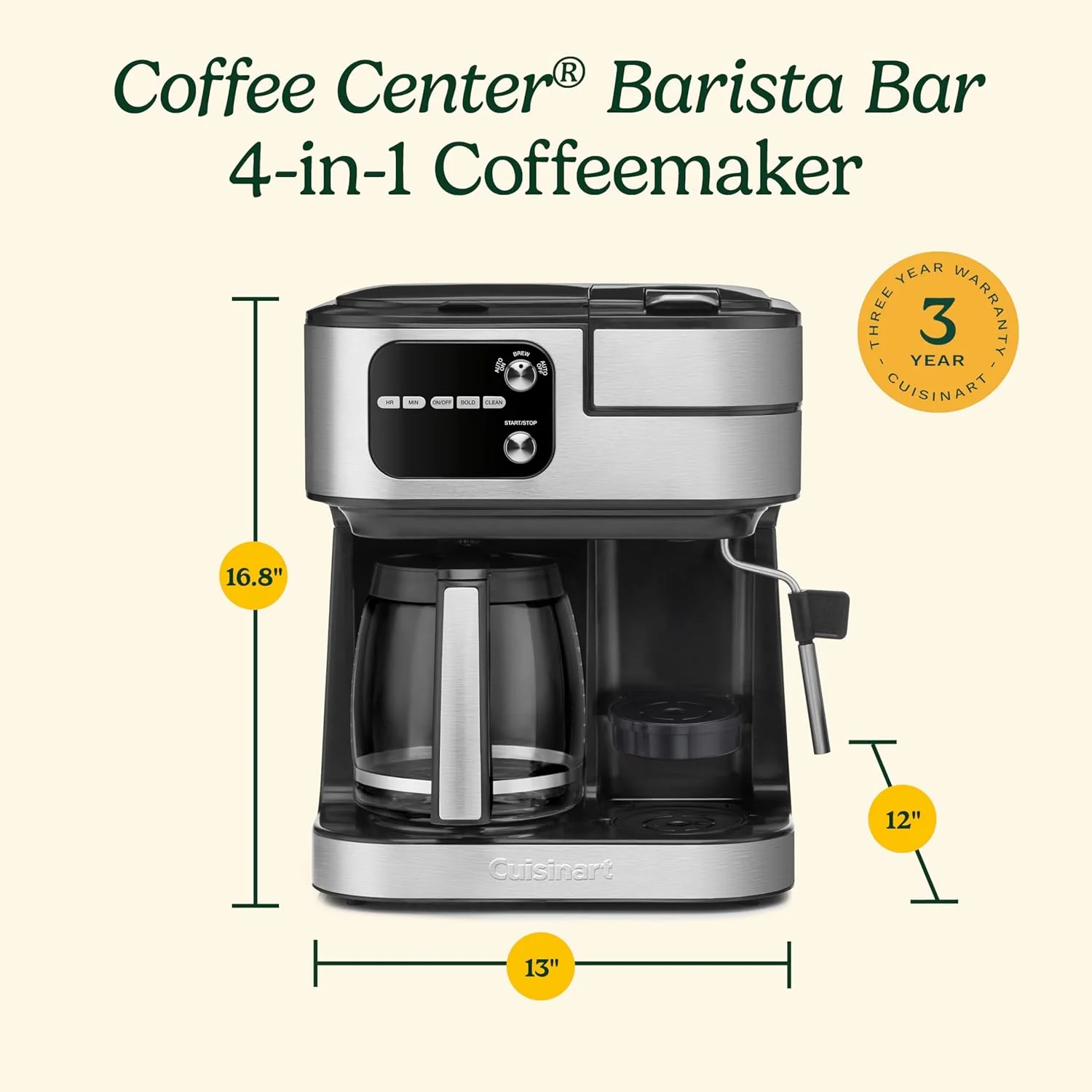 Coffeemaker 4-In-1 Coffee Center Barista Machine - Levo Sportswear