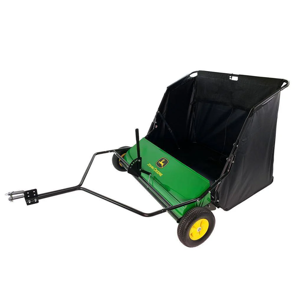 John Deere 42′′ Tow-Behind Lawn Sweeper, 24 cu. ft. Capacity, Adjustable Brushes - Levo Sportswear