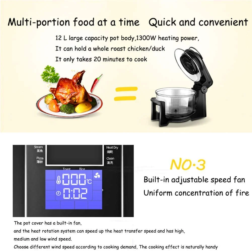 L.HPT Air Fryer Halogen Oven - Levo Sportswear