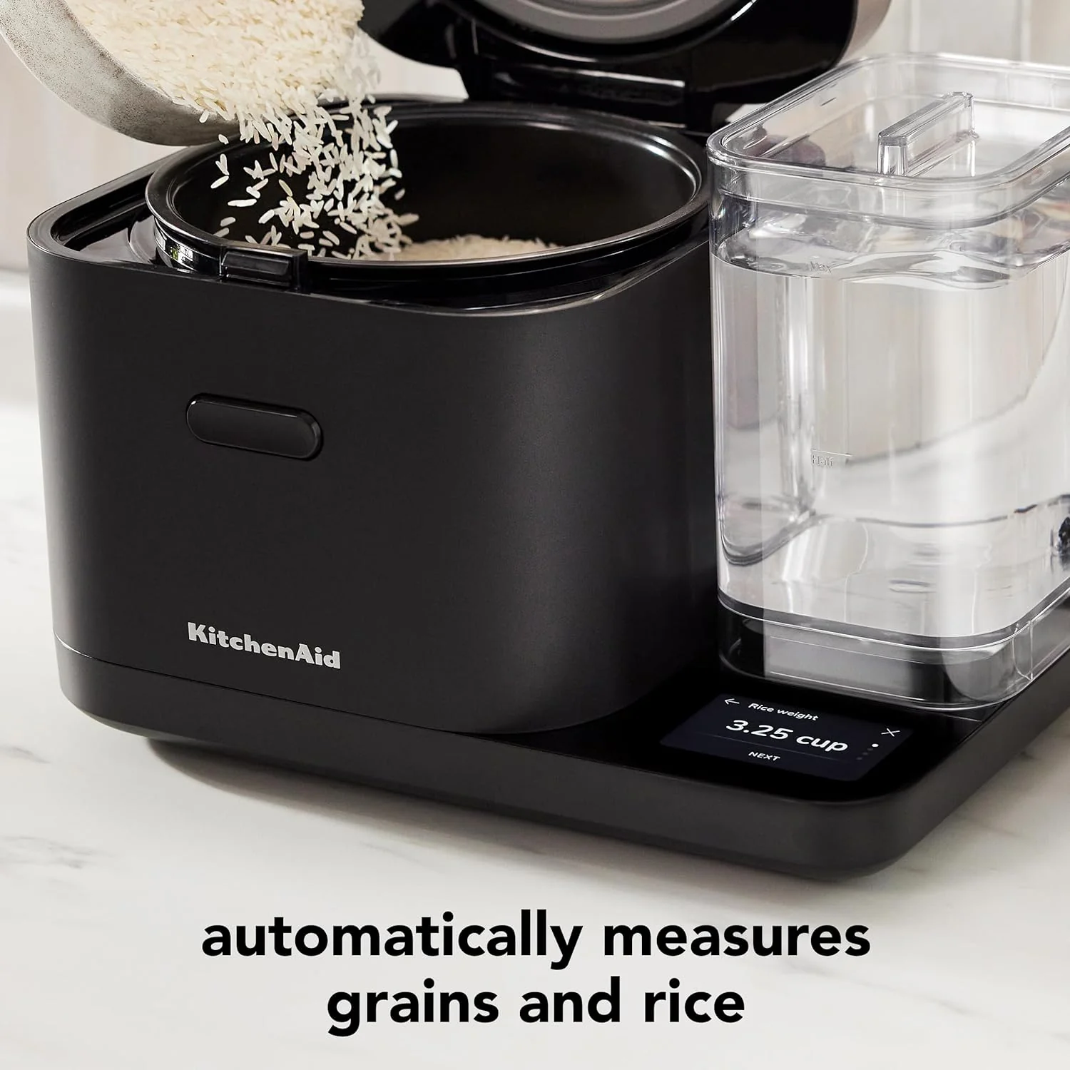KitchenAid Grain and Rice Cooker 8 Cup with Integrated Scale and Delayed Cook, KGC3155BM - Levo Sportswear
