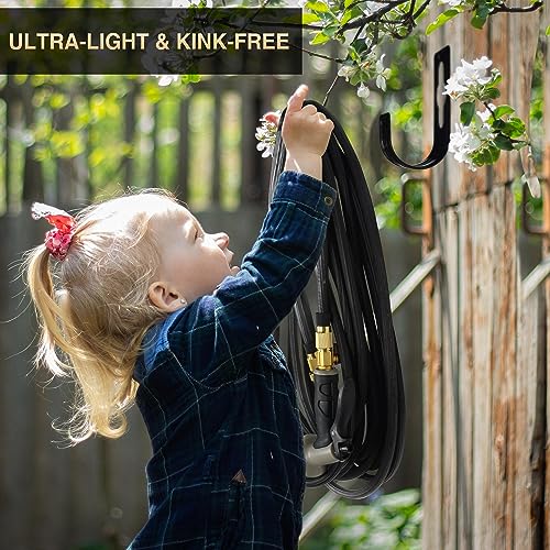 Expandable Garden Hose 100ft - New Patented Water Hose with 40 Layers of Innovative Nano Rubber - Levo Sportswear