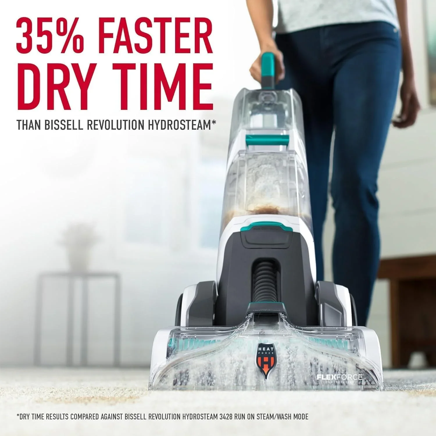 Hoover SmartWash Automatic Carpet Cleaner Machine, for Carpet and Upholstery, Deep Cleaning Carpet Shampooer, Carpet Deodorizer and Pet Stain Remover FH52000, Turquoise - Levo Sportswear