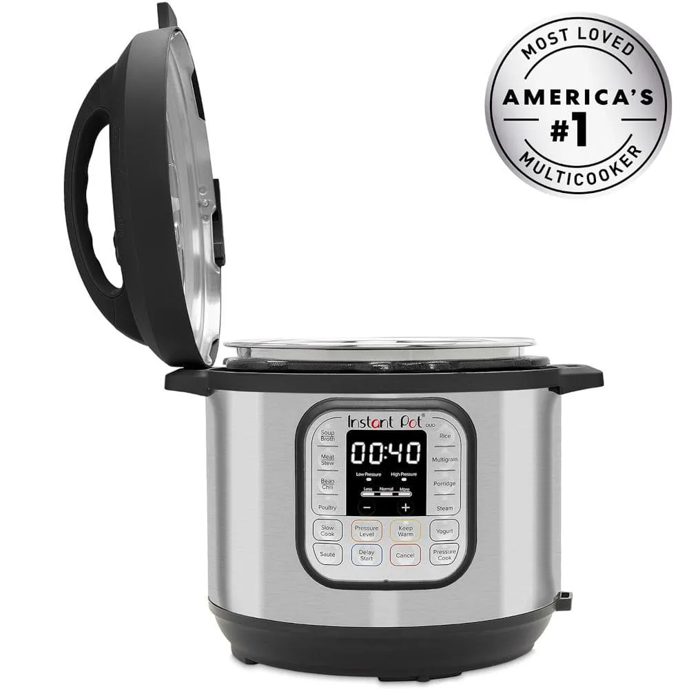 Instant Pot 8 qt. Stainless Steel Duo Electric Pressure Cooker - Levo Sportswear