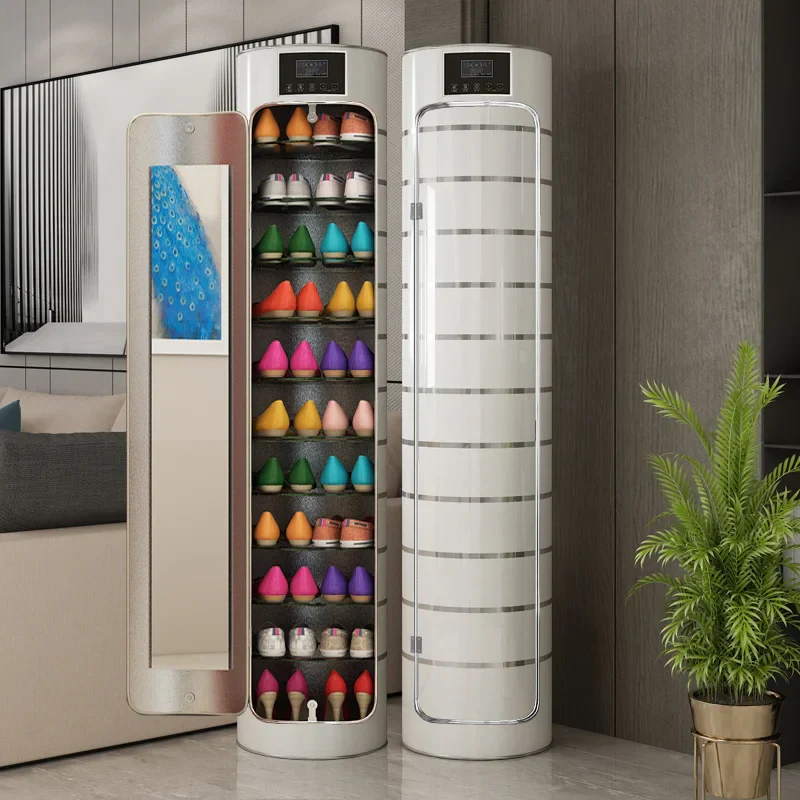 Large-capacity multi-layer rotating disinfection shoe cabinet [with mirror deodorizer] - Levo Sportswear