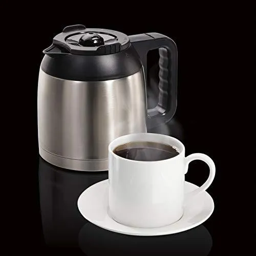 Hamilton Beach FlexBrew Thermal Coffee Maker, Single Serve & Full Pot, Compatible with K-Cup Pods or Grounds, Programmable, Black and Stainless (49966) - Levo Sportswear
