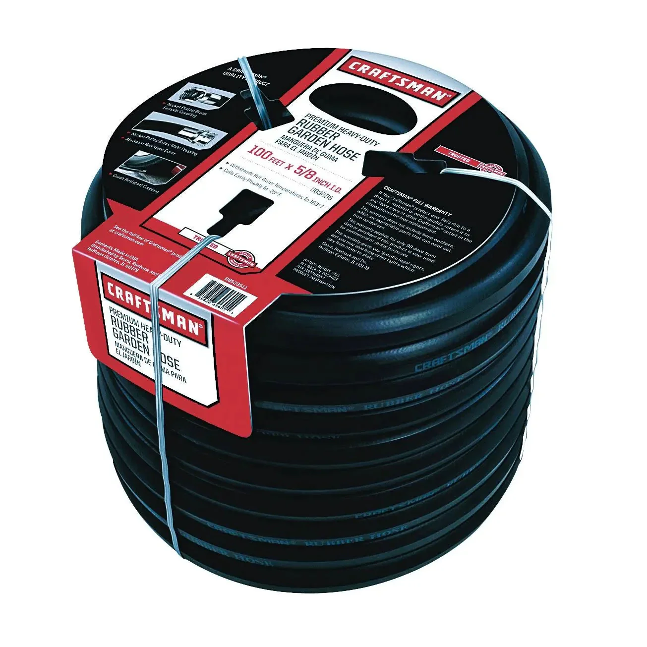 Craftsman Premium Rubber Garden Hose, 100ft. x 5/8. inch - Levo Sportswear