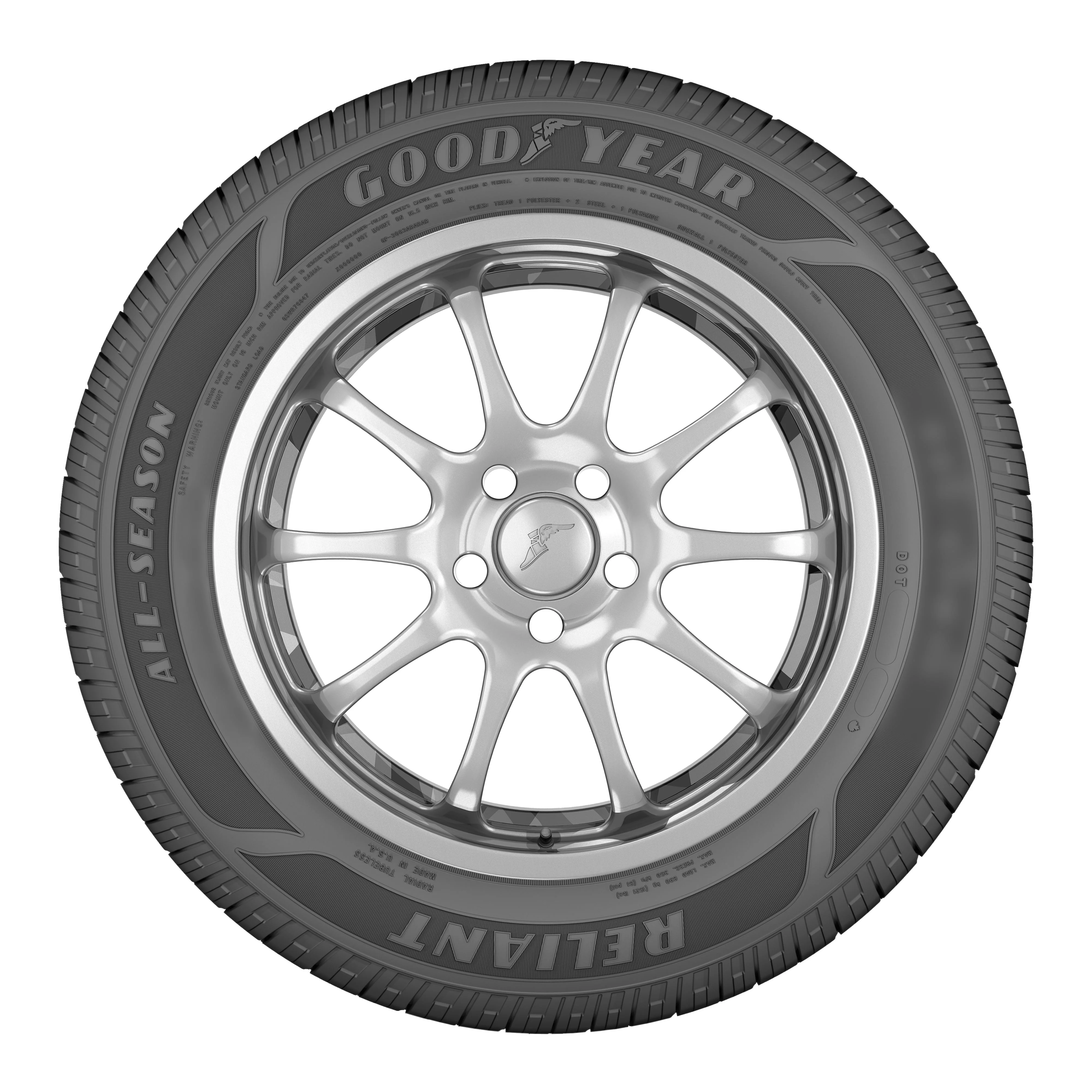 Goodyear Reliant All-Season 225/65R17 102H All-Season Tire - Levo Sportswear