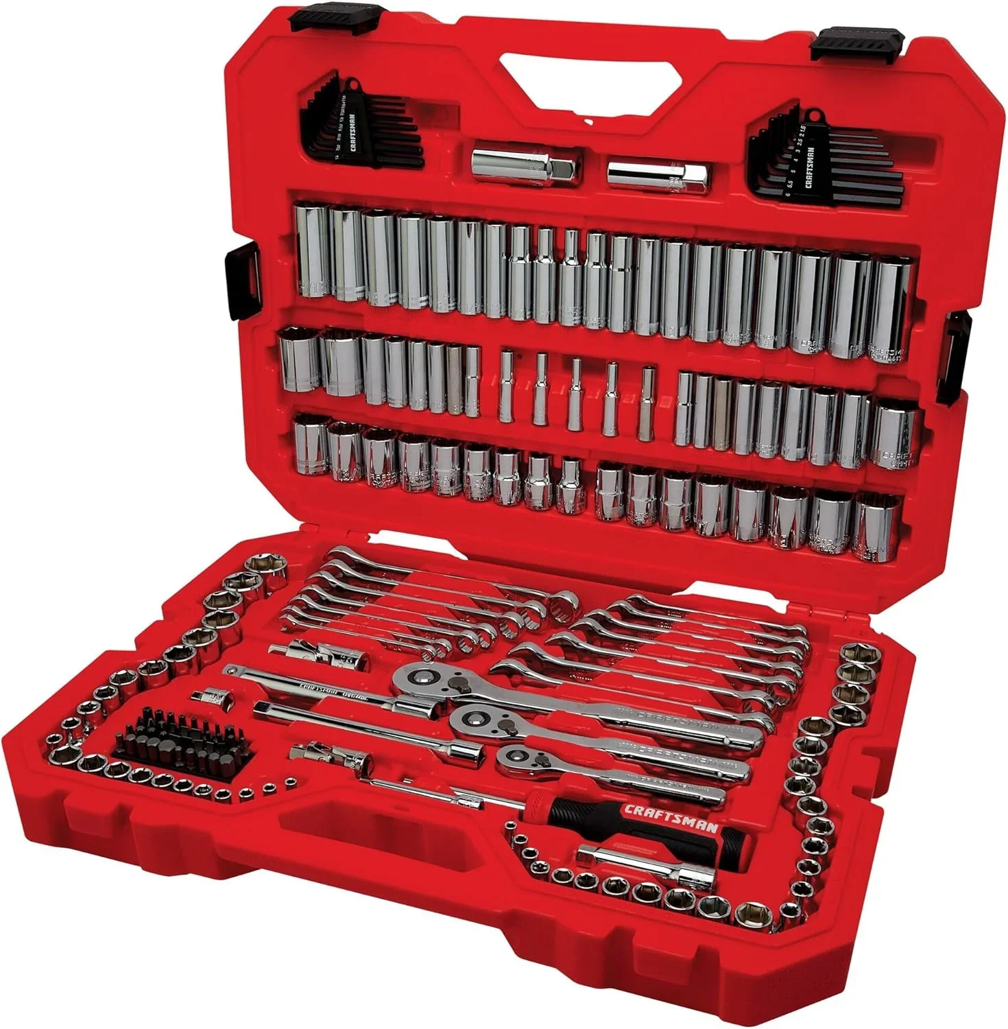 CRAFTSMAN Mechanics Tool Set, 1/4 and 3/8 Inch Drive, 189 Piece (CMMT12134) - Levo Sportswear