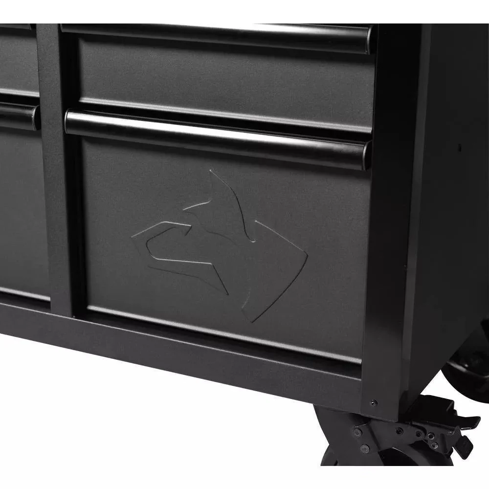 Heavy Duty 61 in. W x 23 in. D 15-Drawer Mobile Workbench with Solid Wood Top - Levo Sportswear