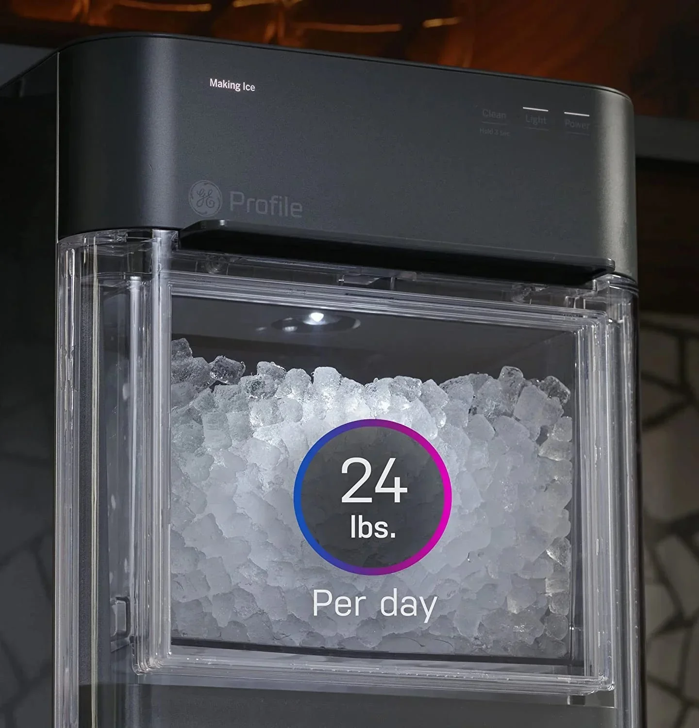 Countertop Nugget Ice Maker | Ice Machine with WiFi Connectivity | Smart Home Kitchen Essentials | Black Stainless - Levo Sportswear