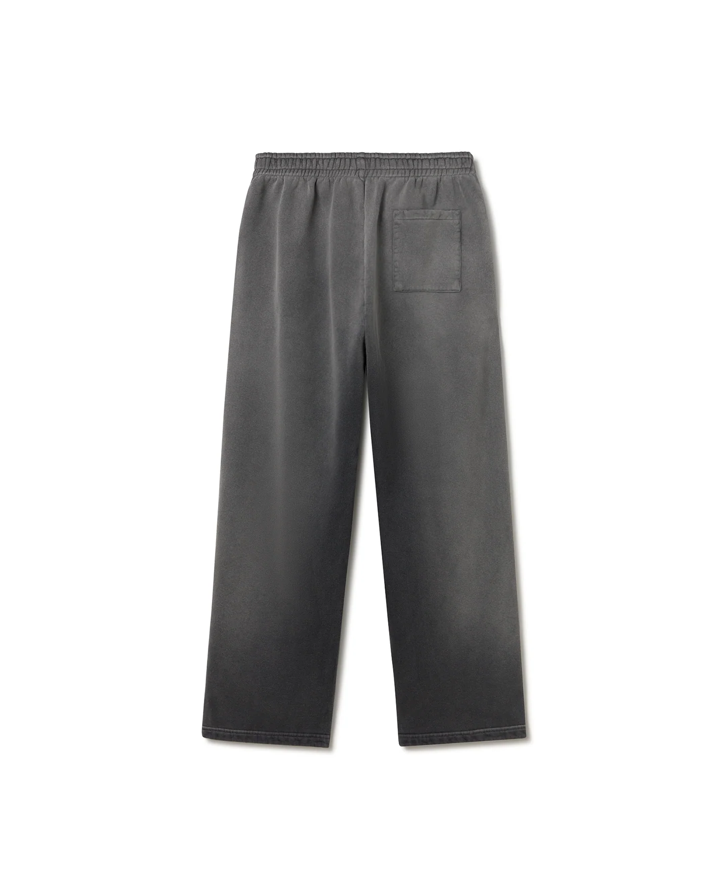 600 GSM 'Faded Black' Straight-leg Pants - Levo Sportswear