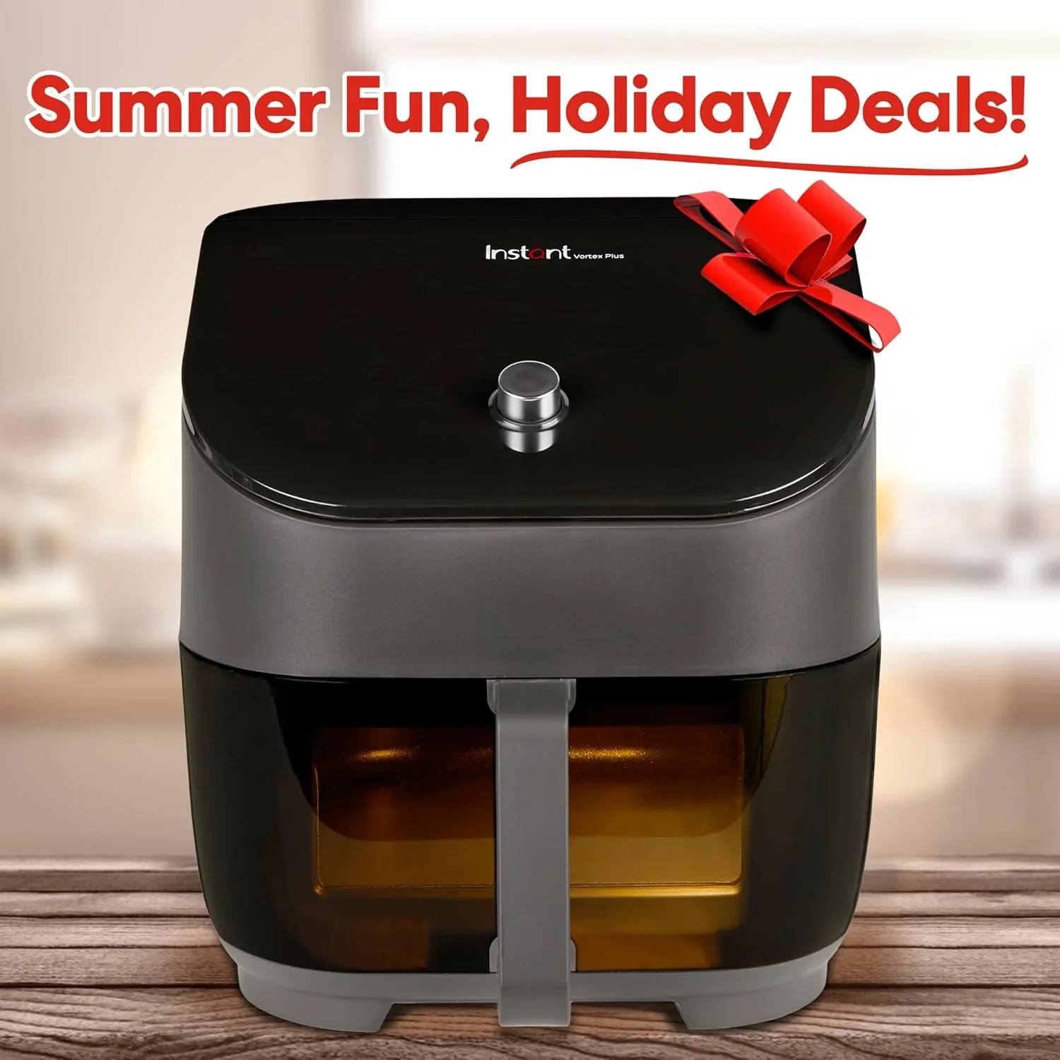 Instant Vortex Plus 6QT ClearCook Air Fryer, Clear Windows, Custom Program Options, 6-in-1 Functions, Crisps, Broils, Roasts, Dehydrates, Bakes, Reheats, from the Makers of Instant Pot, Black - Levo Sportswear